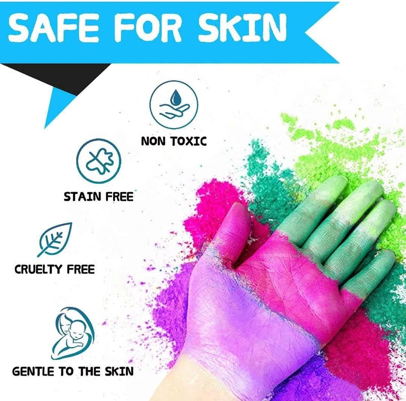 LightStone Mica Powder - 60g Mica Powder for Epoxy Resin - Pearl Pigment Powder Dye for Resin/Eye Shadow/Soap Making/Nails/Bath Bombs etc. (Blue) - Image 3